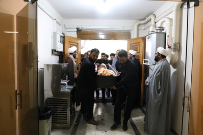 مراسم وداع، تشییع طلبه جهادی پیام نجفی