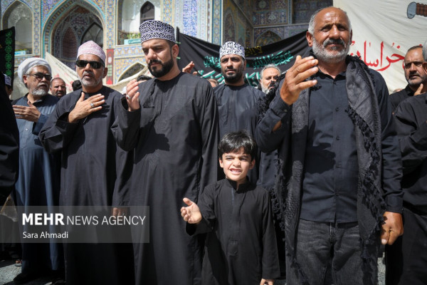 مراسم اربعین حسینی در حرم مطهر رضوی